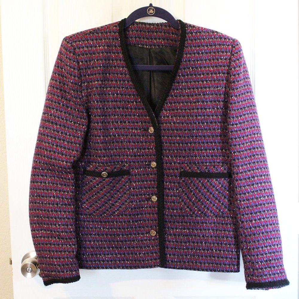 Young Traditions Tweed Blazer w/ Chanel Buttons